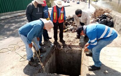 Extrae Ayuntamiento de Tlaxcala toneladas de basura de registro profundo