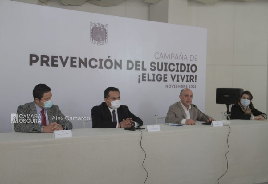 Autoridades estatales presentaron la campaña de prevención del suicidio “Elige vivir”