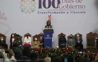 Emite Lorena Cuéllar mensaje a 100 días de gobierno