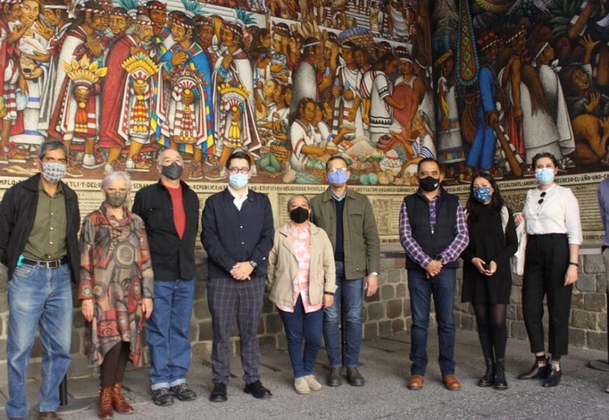 Avanzan trabajos de restauración en los murales de Palacio de Gobierno