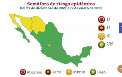 Tlaxcala iniciará año con semáforo epidemiológico verde