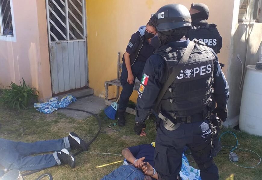 SSC asegura a cinco presuntos asaltantes en Tzompantepec