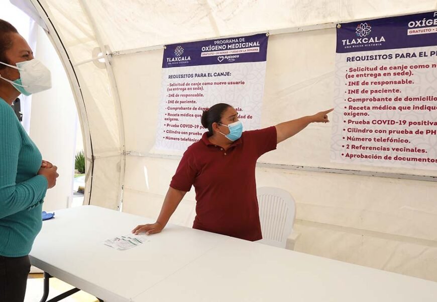 Continúan en función kioscos de oxígeno; suman 7 mil 783 servicios otorgados