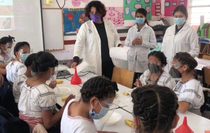Impulsan el interés por la ciencia en niñas de la primaria “Bimi manandi yu´mu”