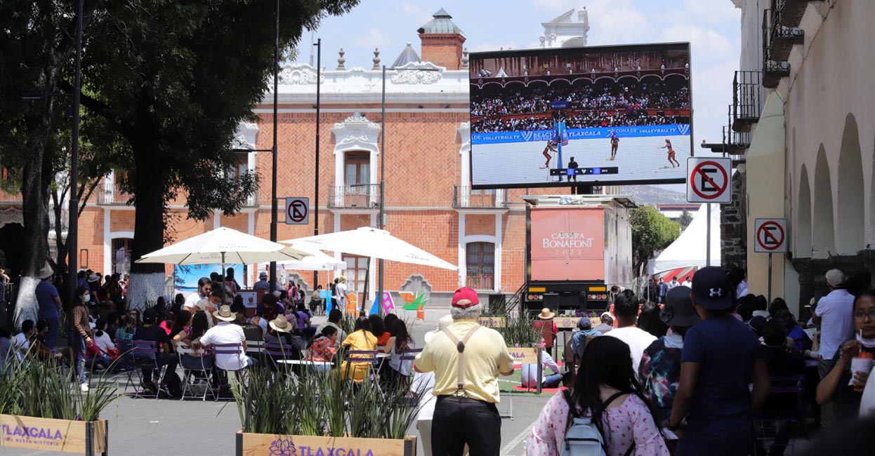 Celebran tlaxcaltecas esfuerzo de autoridades para la llegada del Tour Mundial de Voleibol de Playa 2022