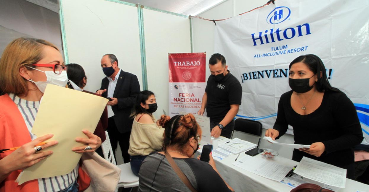 Efectúan Feria Nacional de Empleo para la Inclusión Laboral de las Mujeres en Tlaxcala