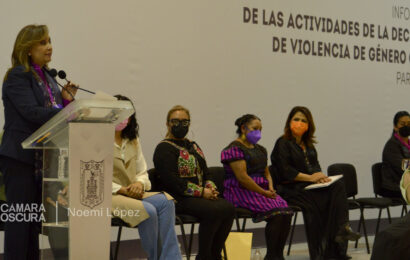 Presentó gobierno del estado informe de actividades en materia de alerta de violencia de género ante la CONAVIM