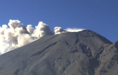 Posible caída de ceniza en la zona sur del estado por exhalación del Popocatépetl