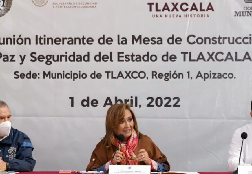 Realizan novena reunión itinerante de la mesa de trabajo para la Construcción de Paz y Seguridad en Tlaxco
