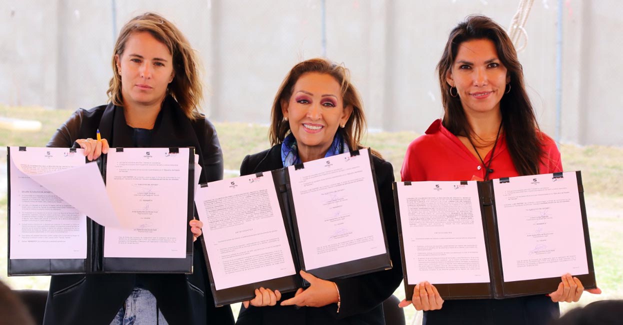 Signa gobernadora Lorena Cuéllar convenio de alianza con las asociaciones civiles Reinserta y Ocupa en el Cereso de Apizaco