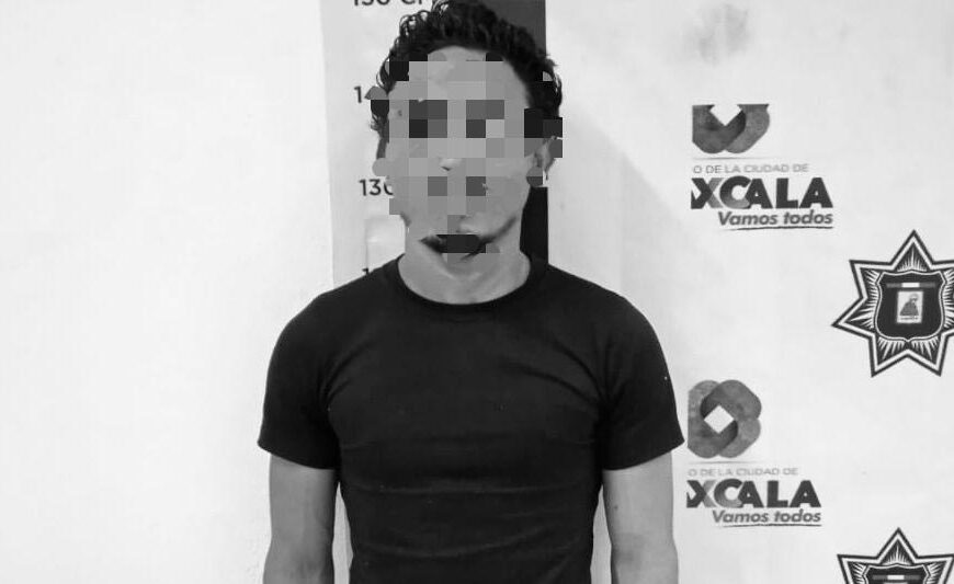 Detiene policía de Tlaxcala a presunto acosador sexual en parque La Ocotera