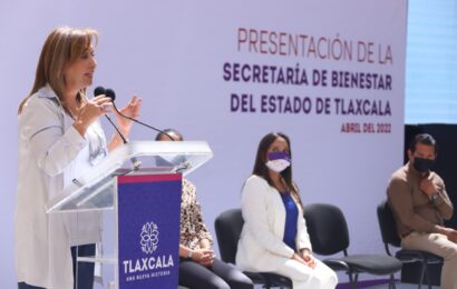 Presenta Lorena Cuéllar Secretaría de Bienestar del Estado de Tlaxcala