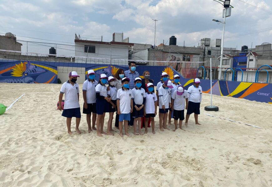 Inauguran en Calpulalpan cancha de voleibol de playa