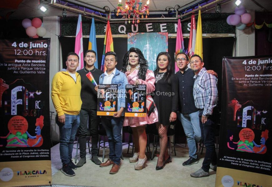 Presentan cartel oficial de la 20ava marcha LGBTTTIQ+ en Tlaxcala