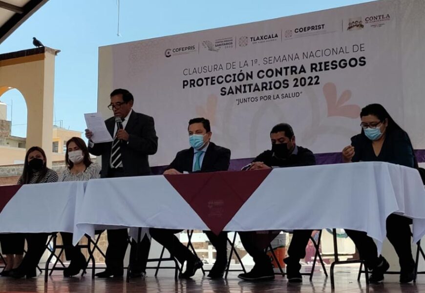 Clausuran Primera Semana de Protección Contra Riesgos Sanitarios en Tlaxcala