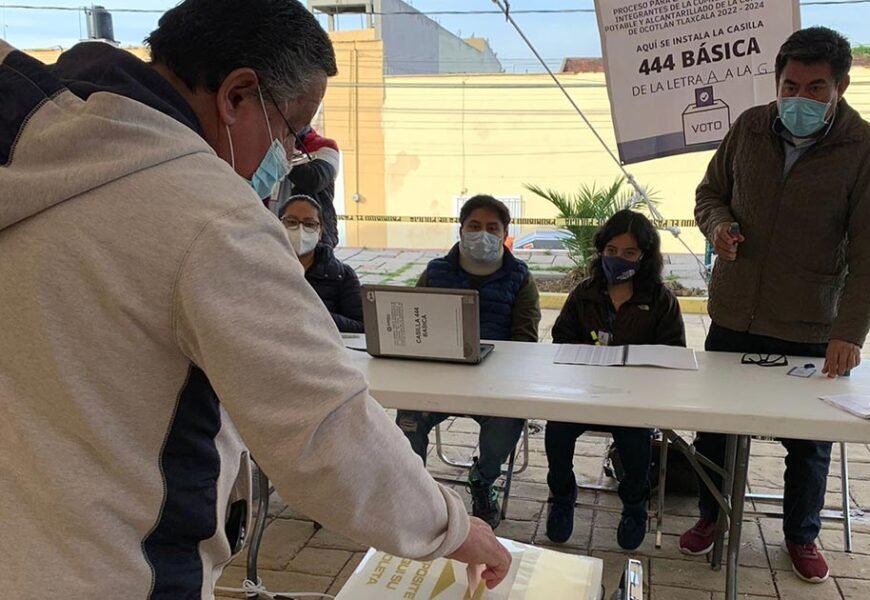 Arranca en orden jornada electoral en Ocotlán, Tlaxcala