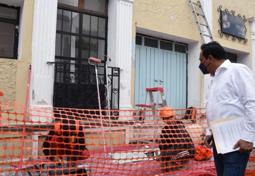 Avanza embellecimiento del Centro Histórico de Tlaxcala Capital