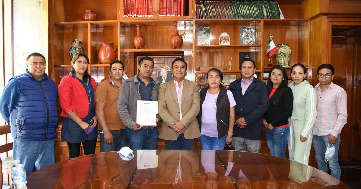 Trabajo conjunto para que Ocotlán tenga mejor abastecimiento de agua, pactan Ayuntamiento de Tlaxcala y dirigencia de CAPAO