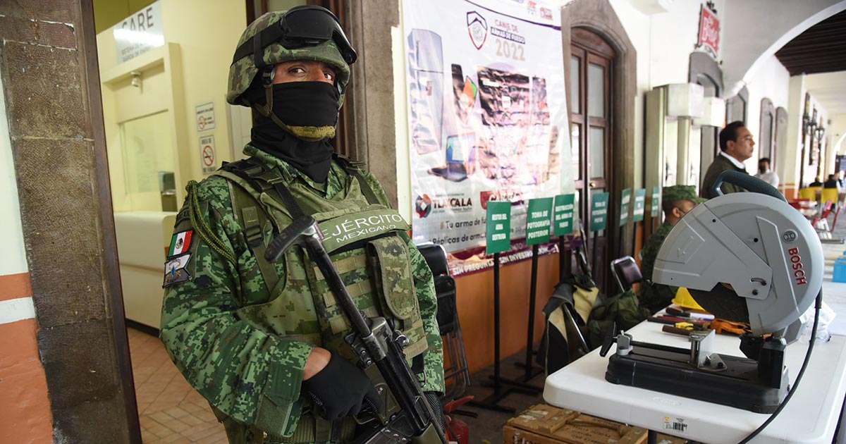 Canjean armas por aparatos electrónicos y electrodomésticos en Tlaxcala Capital
