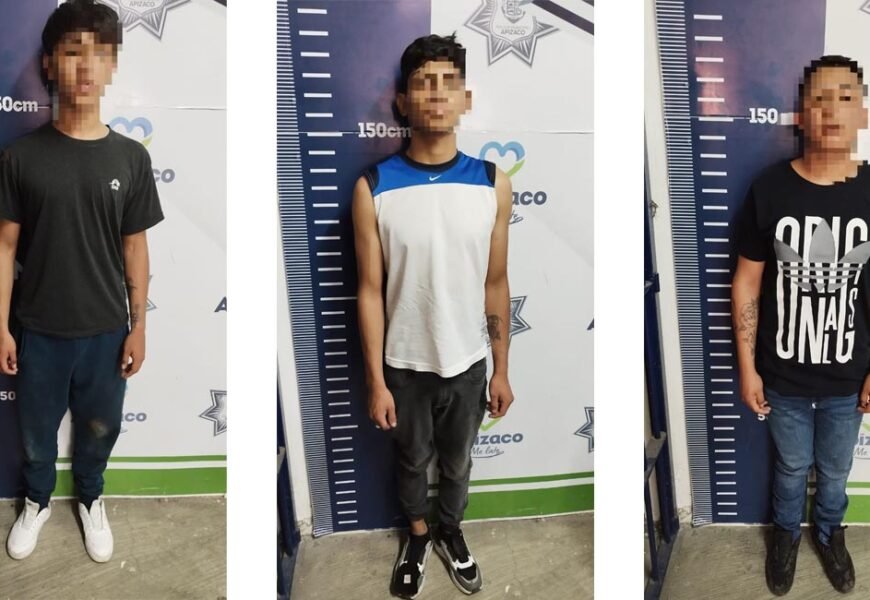 SSC y policía municipal de Apizaco detuvieron a presuntos responsables de robo SSC y policía municipal de Apizaco detuvieron a presuntos responsables de robo