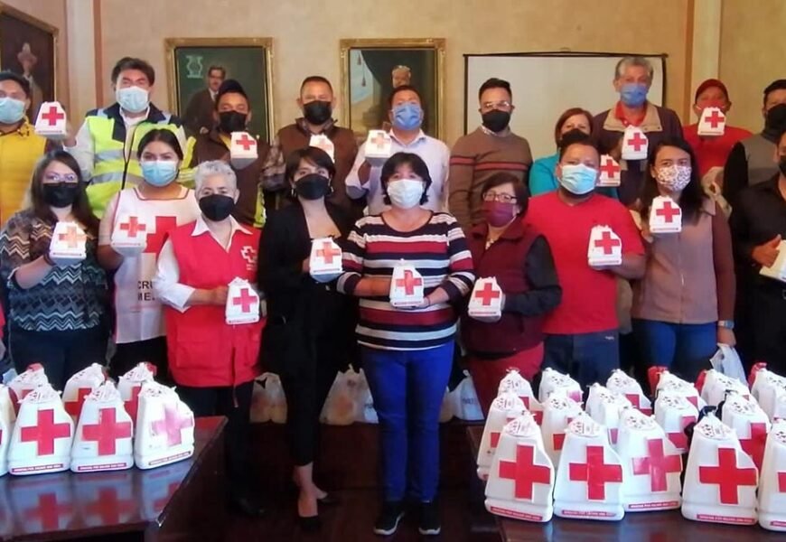 Tlaxcala Capital suma a trabajadores como voluntarios para la colecta anual de la Cruz Roja Mexicana