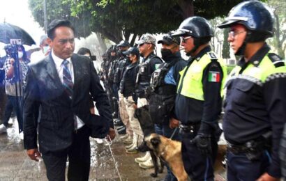 Blindan metropoli de Tlaxcala con fuerzas de seguridad interinstitucionales