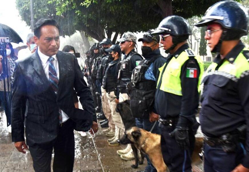 Blindan metropoli de Tlaxcala con fuerzas de seguridad interinstitucionales