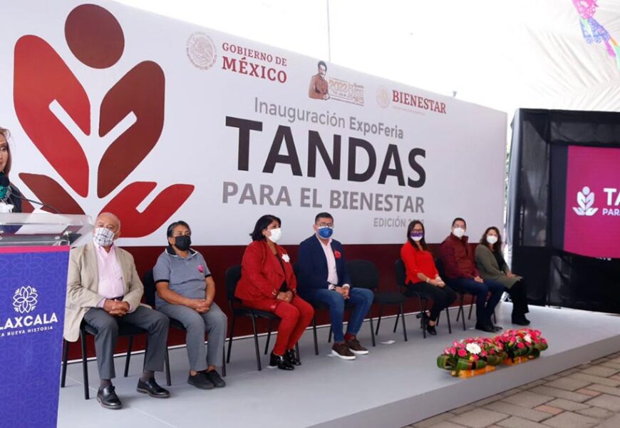 Gobernadora Lorena Cuéllar inauguró la Quinta Expo Feria Tandas para el Bienestar en Panotla
