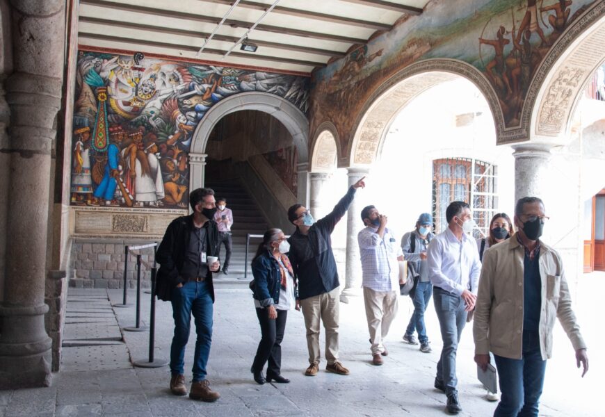 Coordina SC trabajo interinstitucional en la restauración de los murales de Palacio de Gobierno