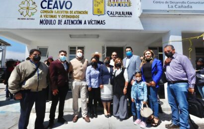 Inauguró Lorena Cuéllar módulo de atención a víctimas en Calpulalpan