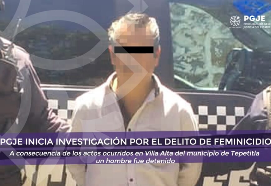 PGJE inicia carpeta de investigación por feminicidio PGJE inicia carpeta de investigación por feminicidio