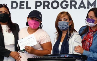 Entregó gobernadora Lorena Cuéllar apoyos del programa “Bienestar para tu familia”