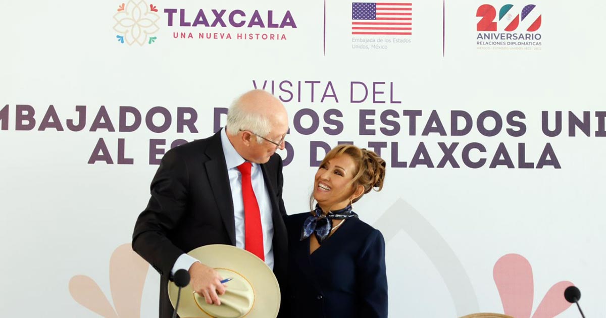 Reconoce embajador de EE.UU. en México la política de seguridad de Tlaxcala
