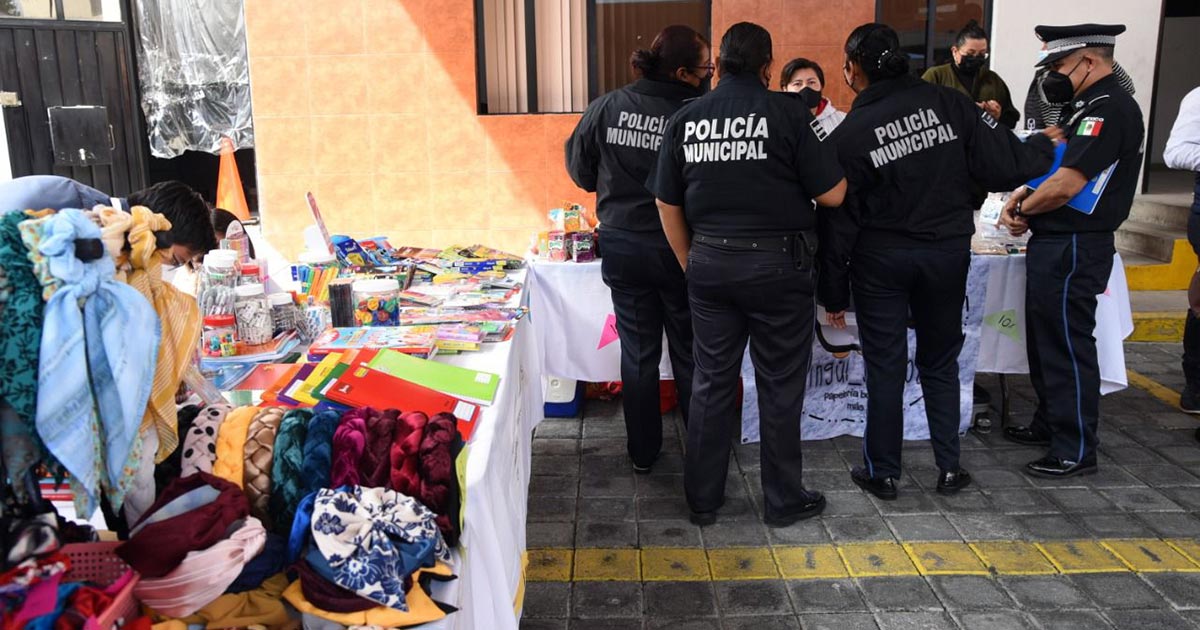 Realizan feria de descuentos para elementos de la Policía Municipal de Tlaxcala