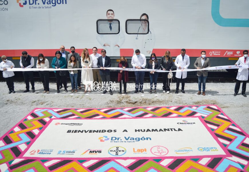 Inauguró Gobernadora Lorena Cuéllar servicios del Dr. vagón en Huamantla