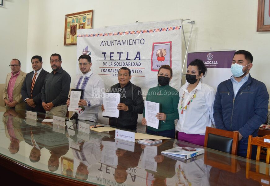 Firman convenio la Secretaría de Cultura y el municipio de Tetla de la Solidaridad
