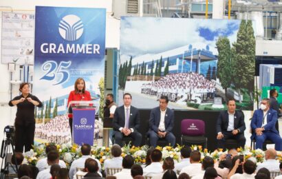 Inauguró Gobernadora línea de producción para Mercedes Benz en la empresa Grammer