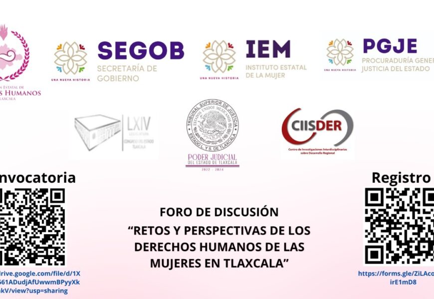 Convoca IEM a participar en foro “Retos y perspectivas de los derechos humanos de las mujeres en Tlaxcala”