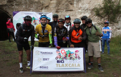 Reunió IDET a más de un centenar de ciclistas en “Biciteando Tlaxcala”