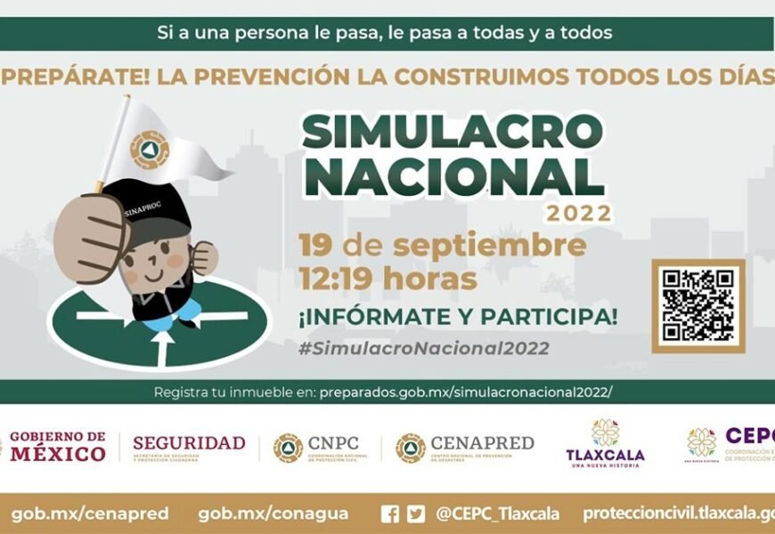 Tlaxcala, preparado para el Simulacro Nacional 2022