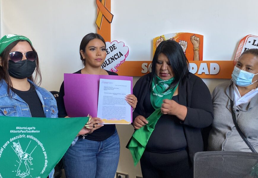 Recibe Lorena Ruiz iniciativa de Ddeser para despenalización del aborto