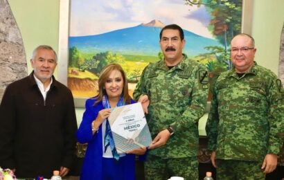 Reconoce SEDENA trabajo de la gobernadora Lorena Cuéllar en materia de seguridad