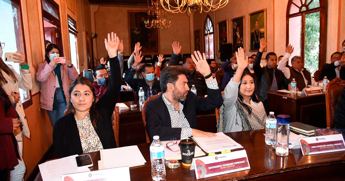 Aprueba Cabildo de Tlaxcala reestructuración de proyectos de obra en delegaciones de la capital