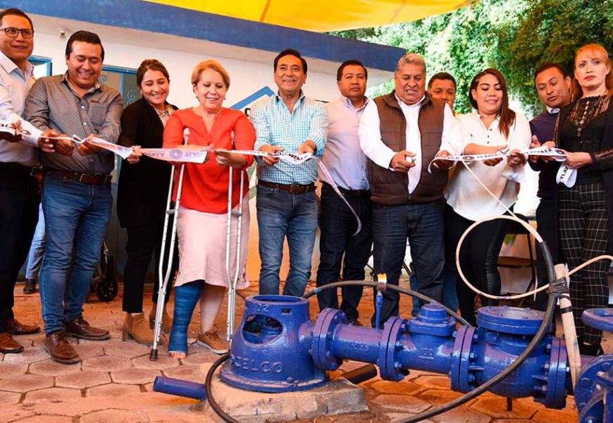 Inauguran obra de agua potable en la comunidad de Tepehitec, Tlaxcala