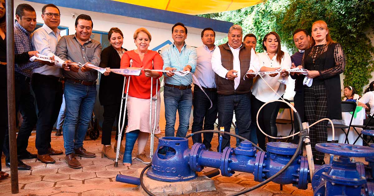 Inauguran obra de agua potable en la comunidad de Tepehitec, Tlaxcala