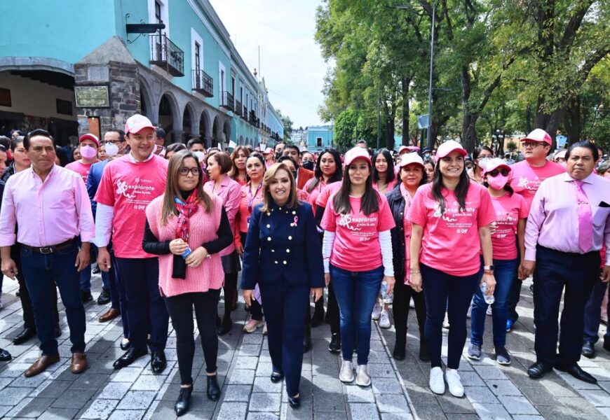 Da banderazo Gobernadora a campaña permanente de la lucha contra el cáncer de mama