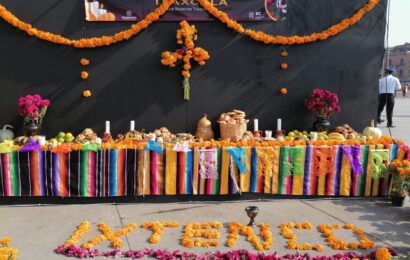 Muestra Tlaxcala su grandeza cultural en la ofrenda monumental del Zócalo de Ciudad de México