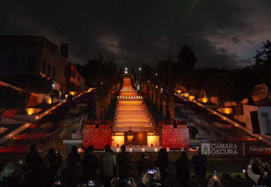 Encabezó Gobernadora encendido de iluminación decorativa por día de muertos