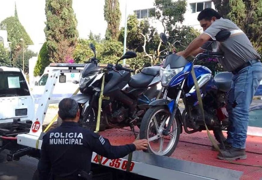 Arresta Policía de Tlaxcala capital a presuntos ladrones de motocicletas