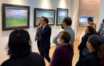 Exhiben en galería municipal obra de reconocido pintor de Atlahapa, Tlaxcala